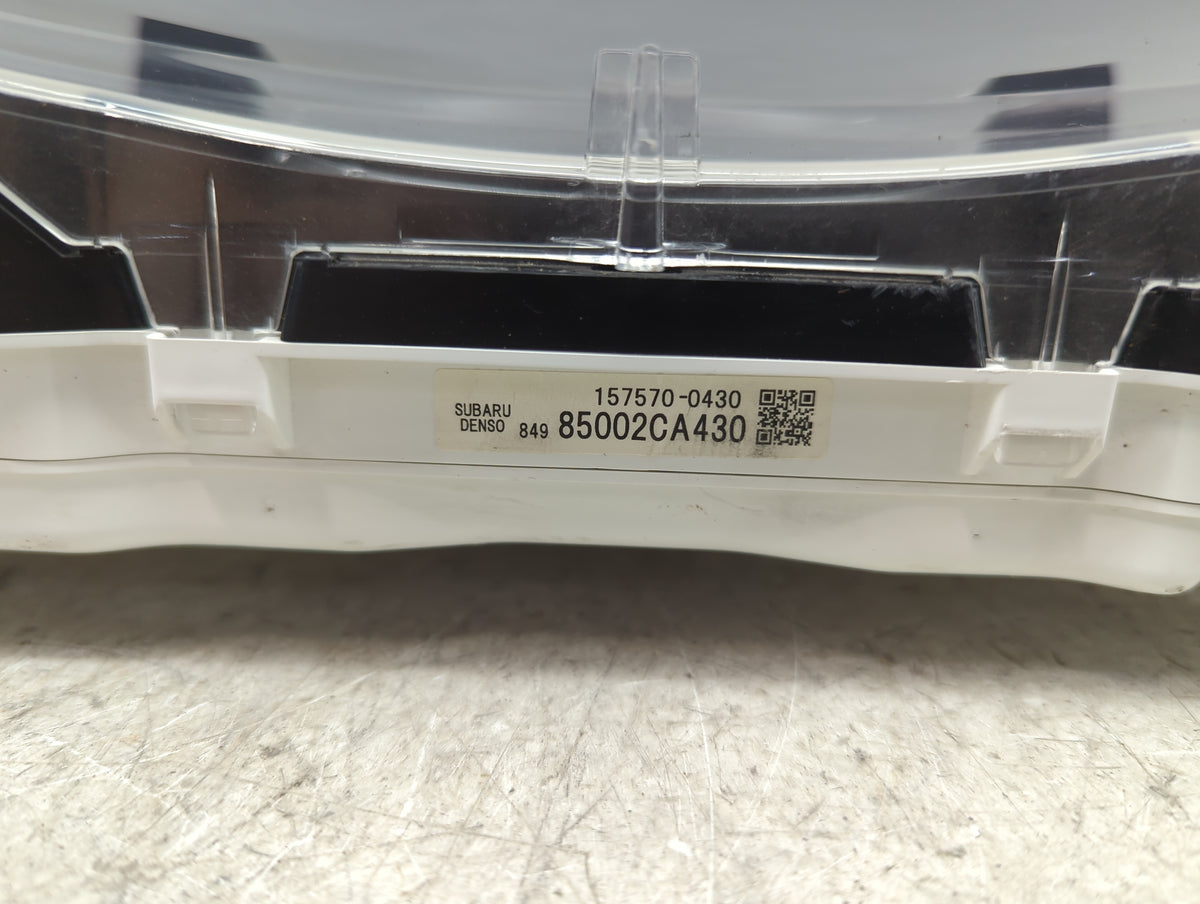 2016 Subaru Brz Instrument Cluster Speedometer Gauges P/N:157570-0430 85002CA430 Miles: Fits OEM Used Auto Parts - Oemusedau