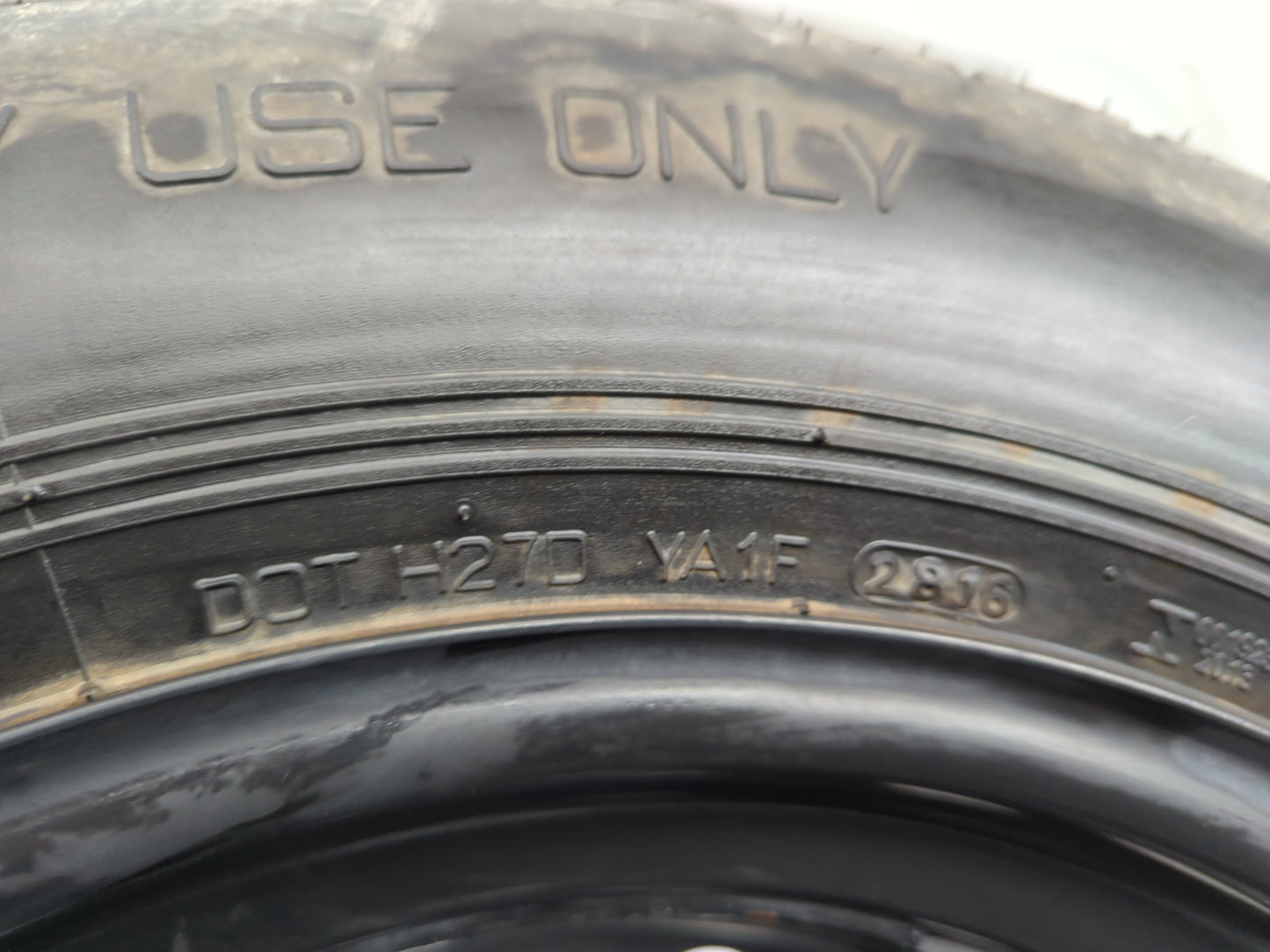 2016 Subaru Brz Spare Donut Tire Wheel Rim Oem - Oemusedautoparts1.com