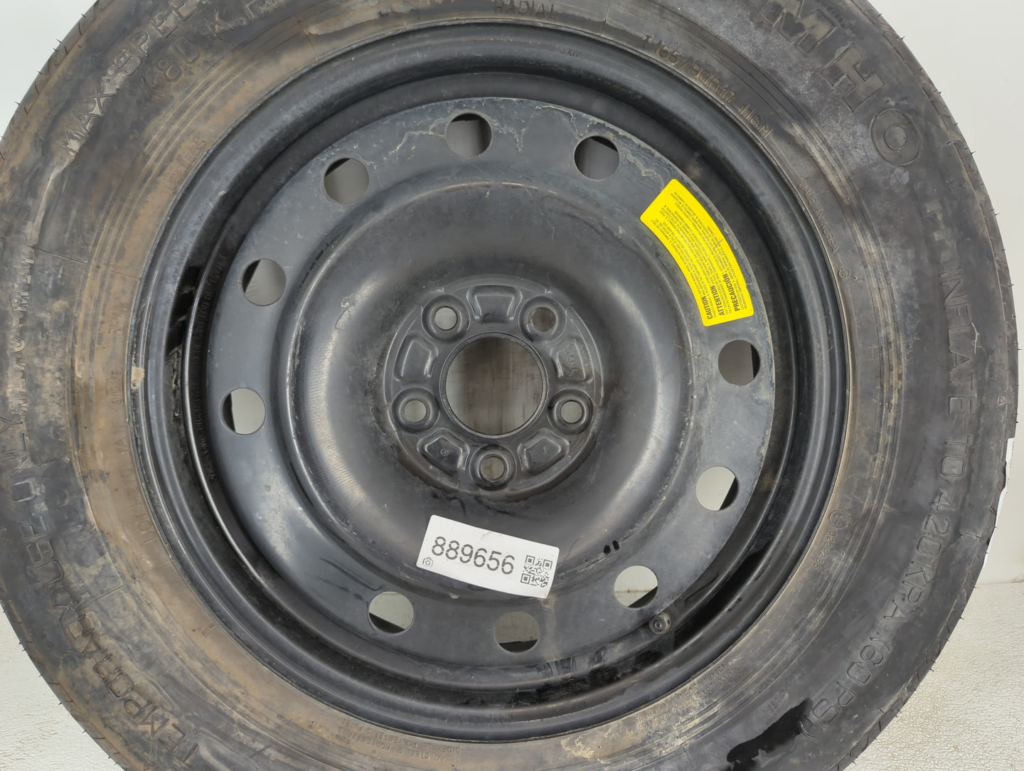 2016 Subaru Brz Spare Donut Tire Wheel Rim Oem - Oemusedautoparts1.com