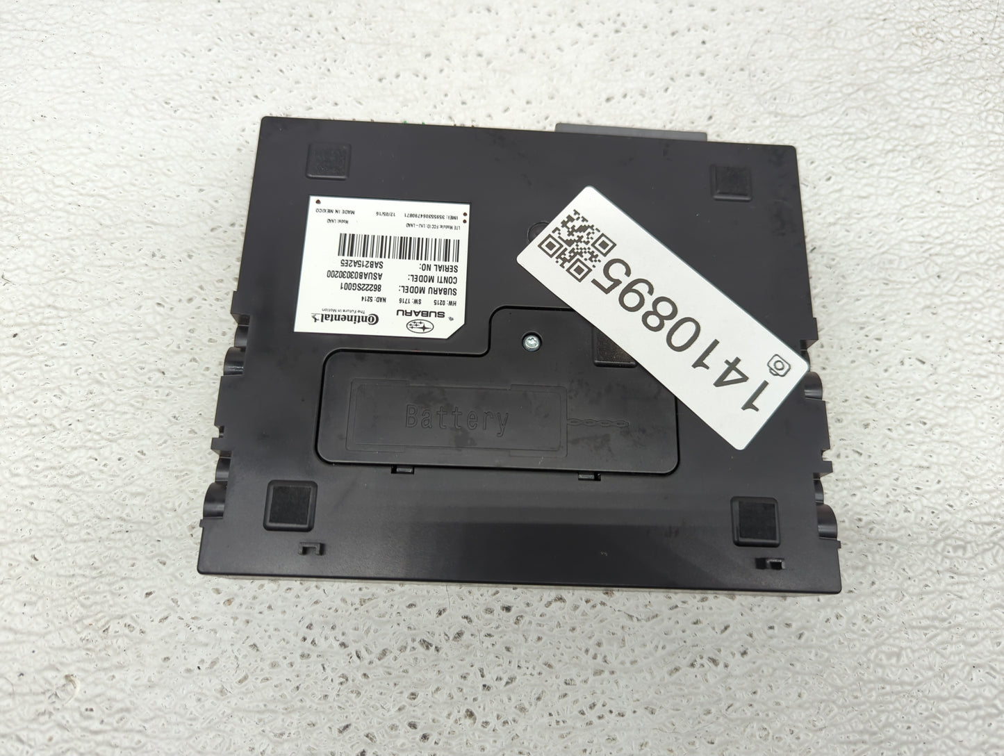 2016 Subaru Crosstrek Telematics Control Module 86222sg001 - Oemusedautoparts1.com