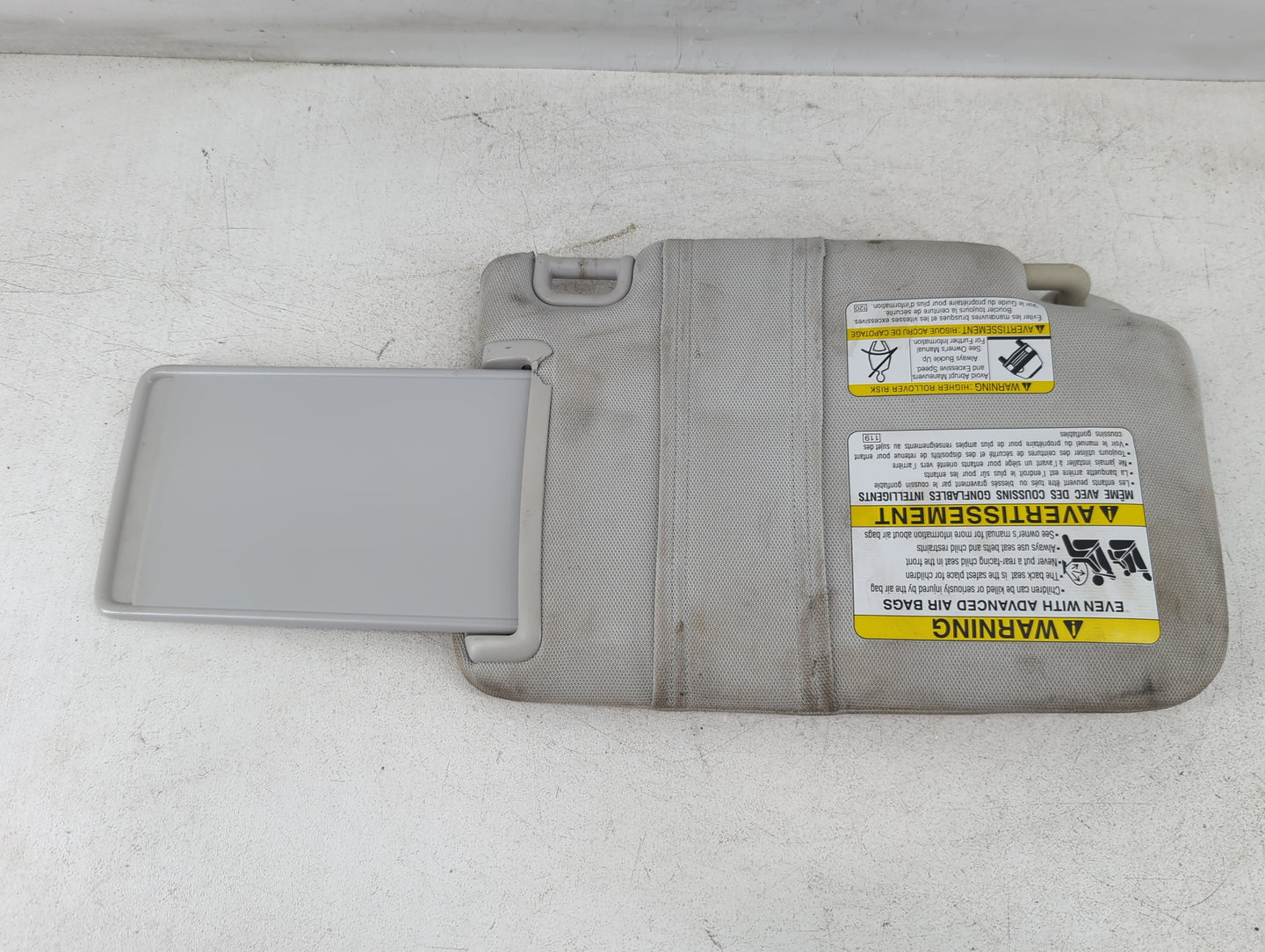 2014-2016 Subaru Forester Sun Visor Shade Replacement Driver Left Mirror Fits Fits 2014 2015 2016 OEM Used Auto Parts - Oemu