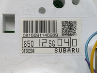 2016 Subaru Forester Instrument Cluster Speedometer Gauges P/N:85012SG040 Fits OEM Used Auto Parts - Oemusedautoparts1.com