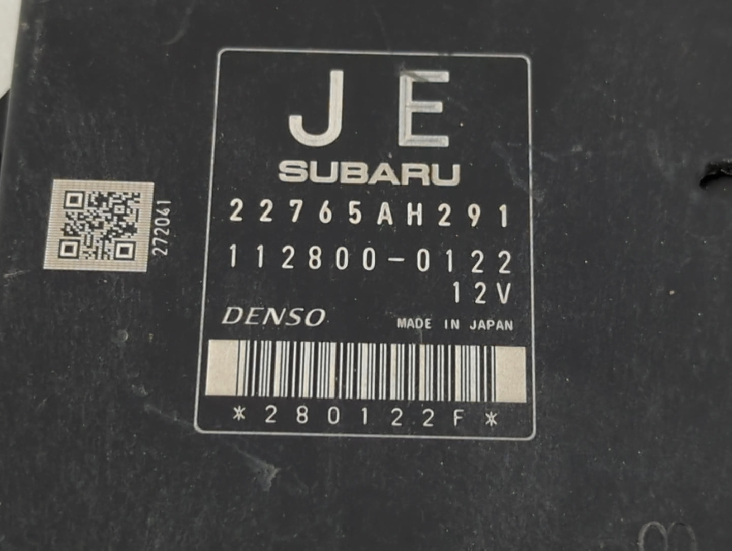 2016 Subaru Forester PCM Engine Control Computer ECU ECM PCU OEM P/N:22765AH291 Fits OEM Used Auto Parts - Oemusedautoparts1