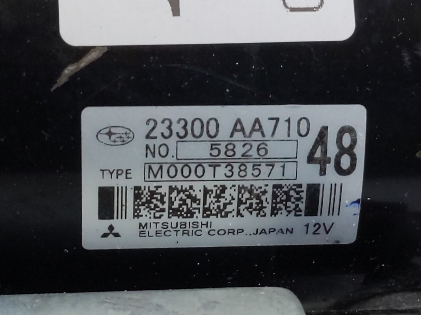 2014-2018 Subaru Forester Car Starter Motor Solenoid OEM P/N:23300 AA710 Fits OEM Used Auto Parts - Oemusedautoparts1.com