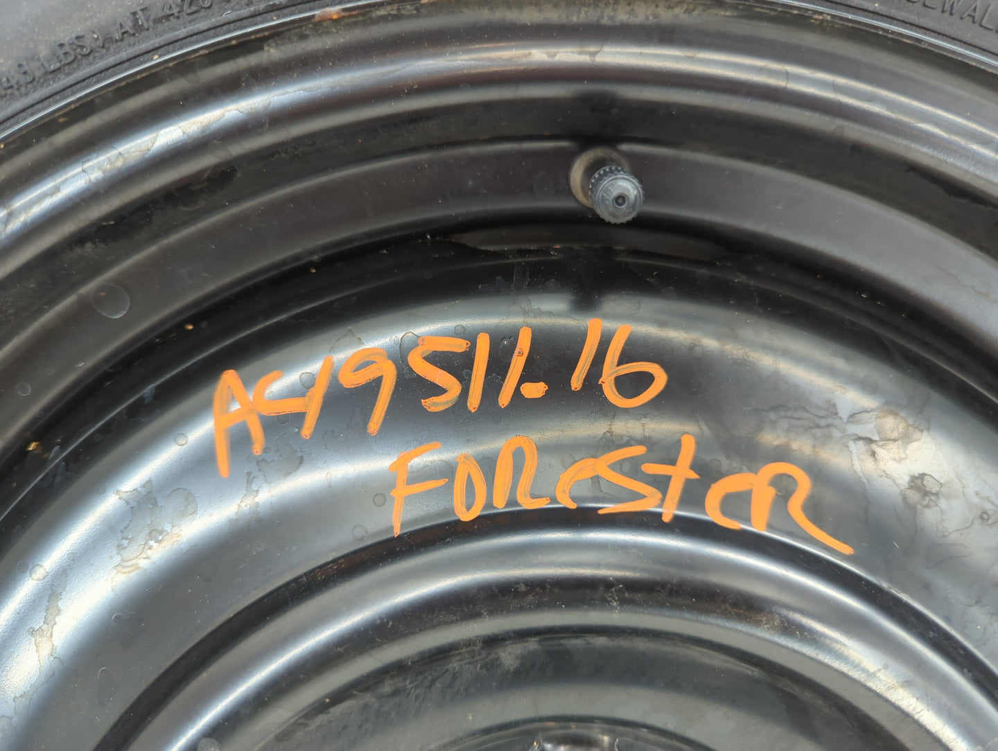 2014-2018 Subaru Forester Spare Donut Tire Wheel Rim Oem - Oemusedautoparts1.com