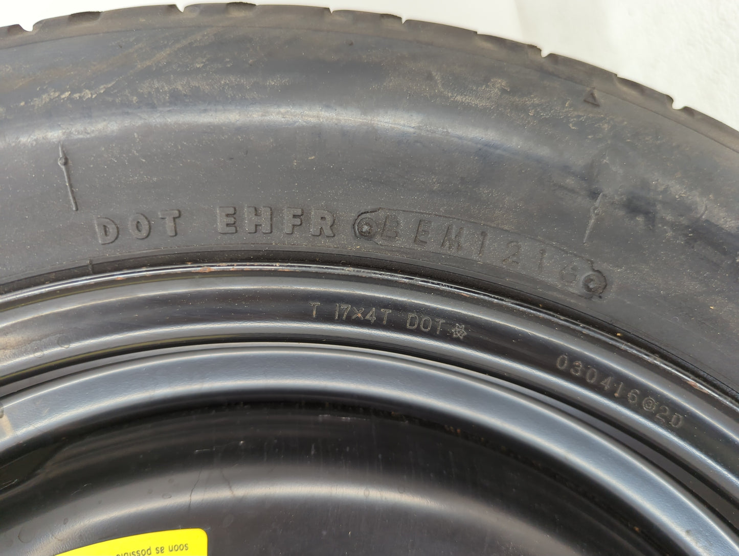 2014-2018 Subaru Forester Spare Donut Tire Wheel Rim Oem - Oemusedautoparts1.com