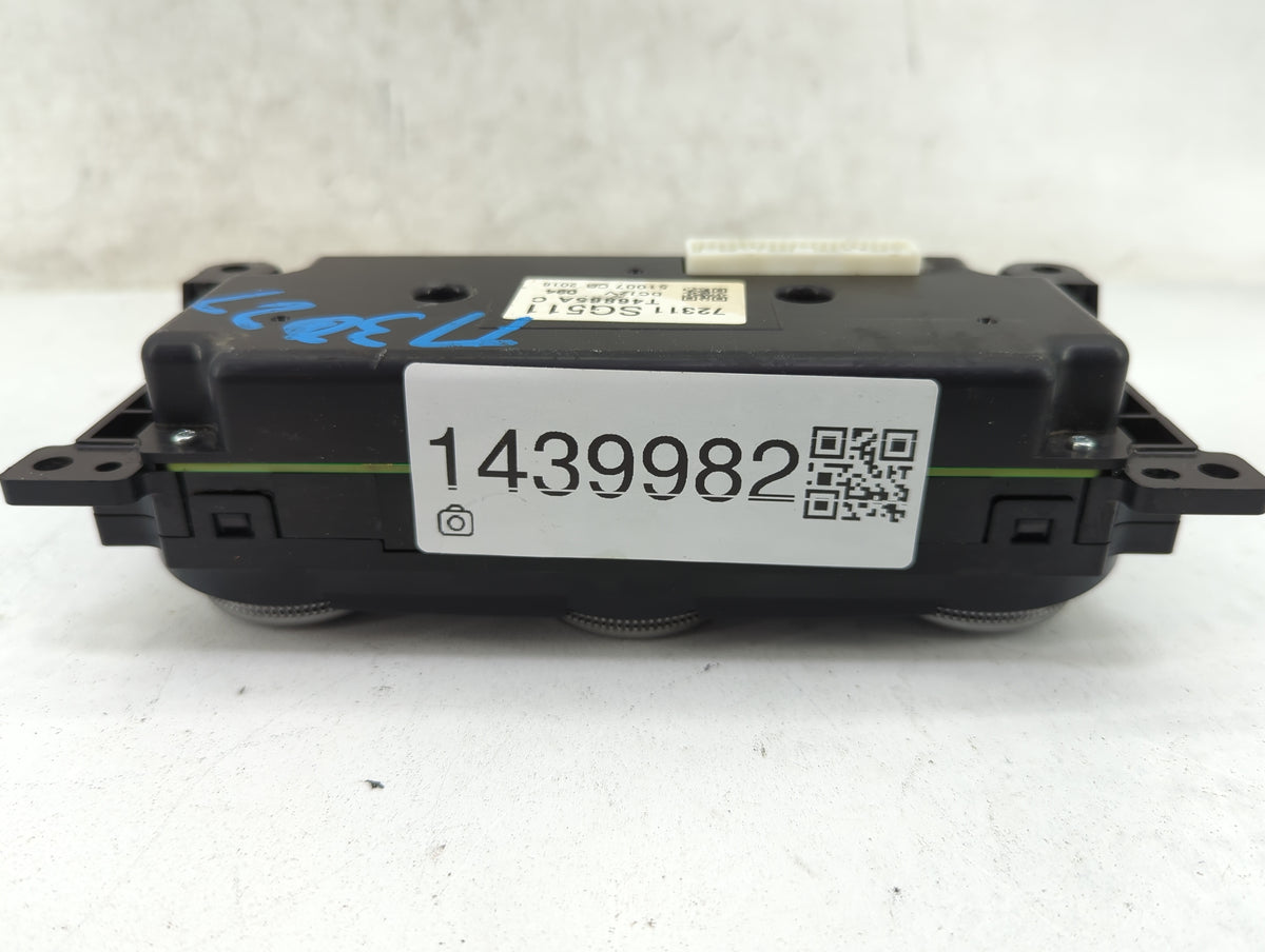 2016 Subaru Forester Climate Control Module Temperature AC/Heater Replacement P/N:72311 SG510 Fits OEM Used Auto Parts - Oem