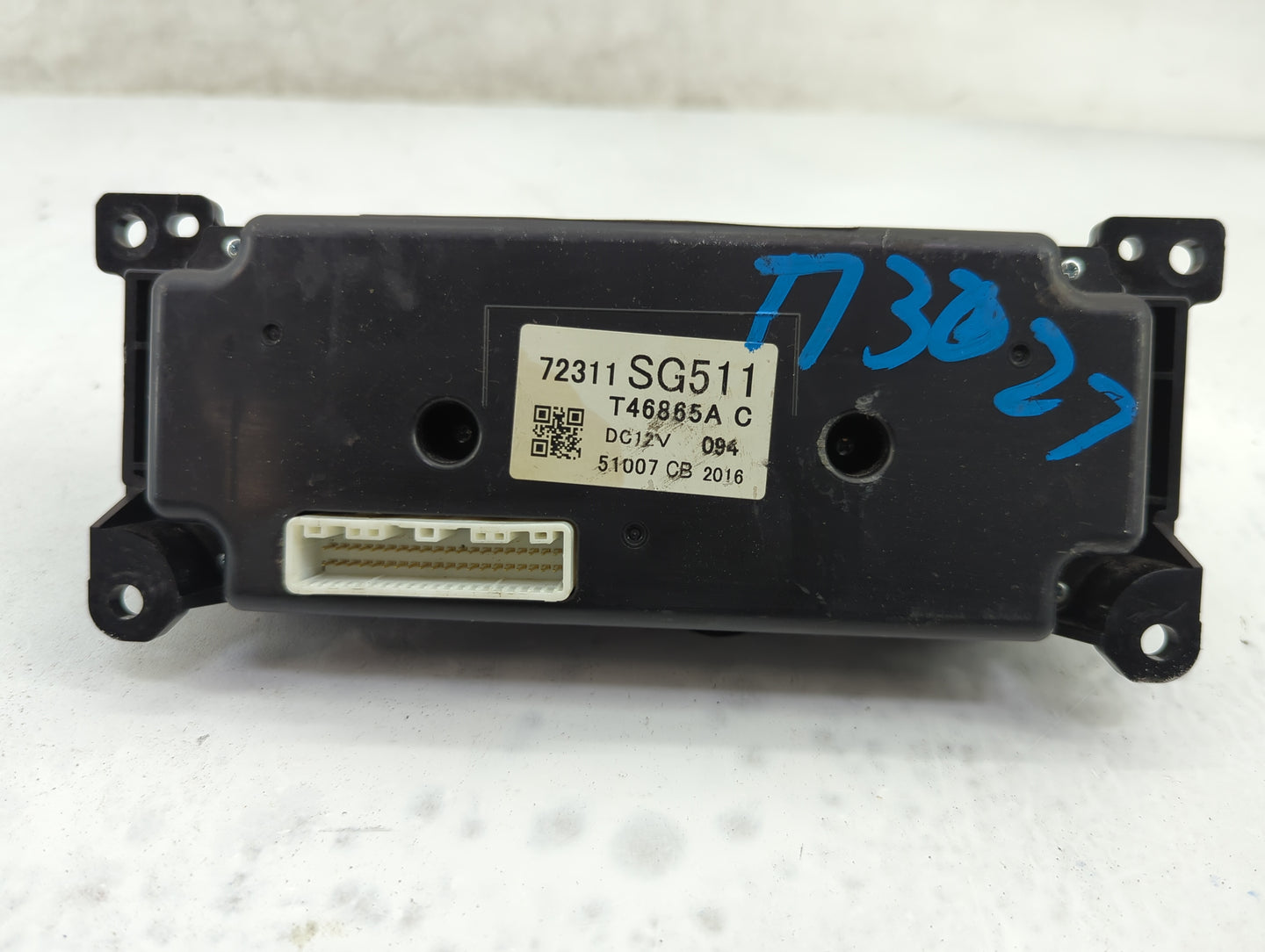 2016 Subaru Forester Climate Control Module Temperature AC/Heater Replacement P/N:72311 SG510 Fits OEM Used Auto Parts - Oem