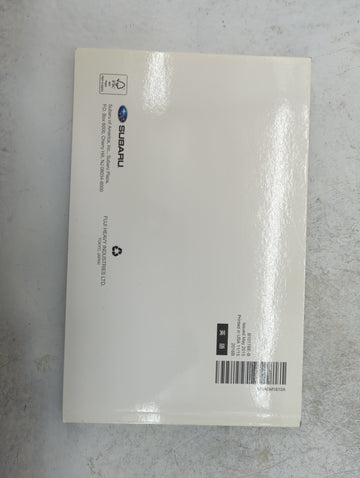 2016 Subaru Forester Owners Manual Book Guide P/N:B1017BE-B MSA5M1610A, MSA5M1611A, MSA5M1617A OEM Used Auto Parts