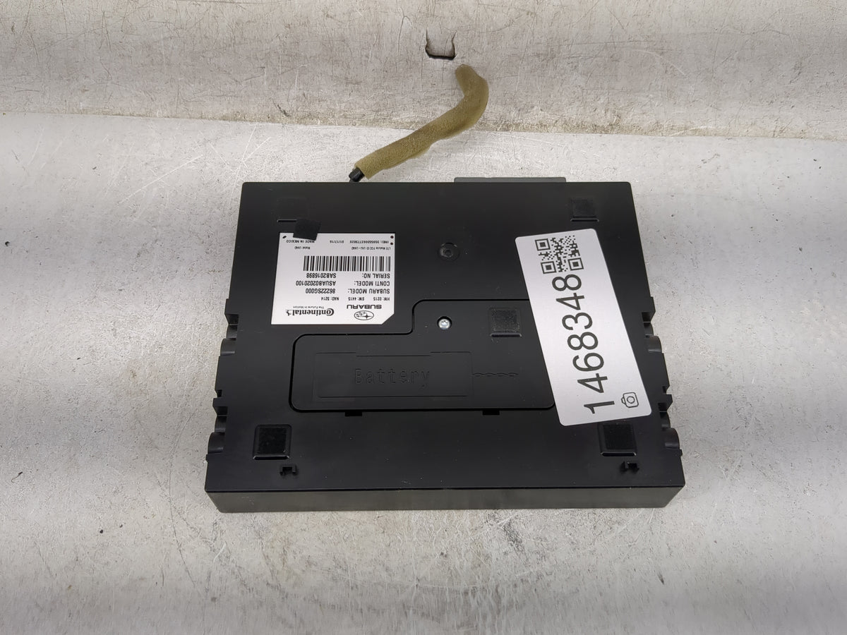 2016 Subaru Forester Telematics Control Module 86222sg000|asuab02020100 - Oemusedautoparts1.com
