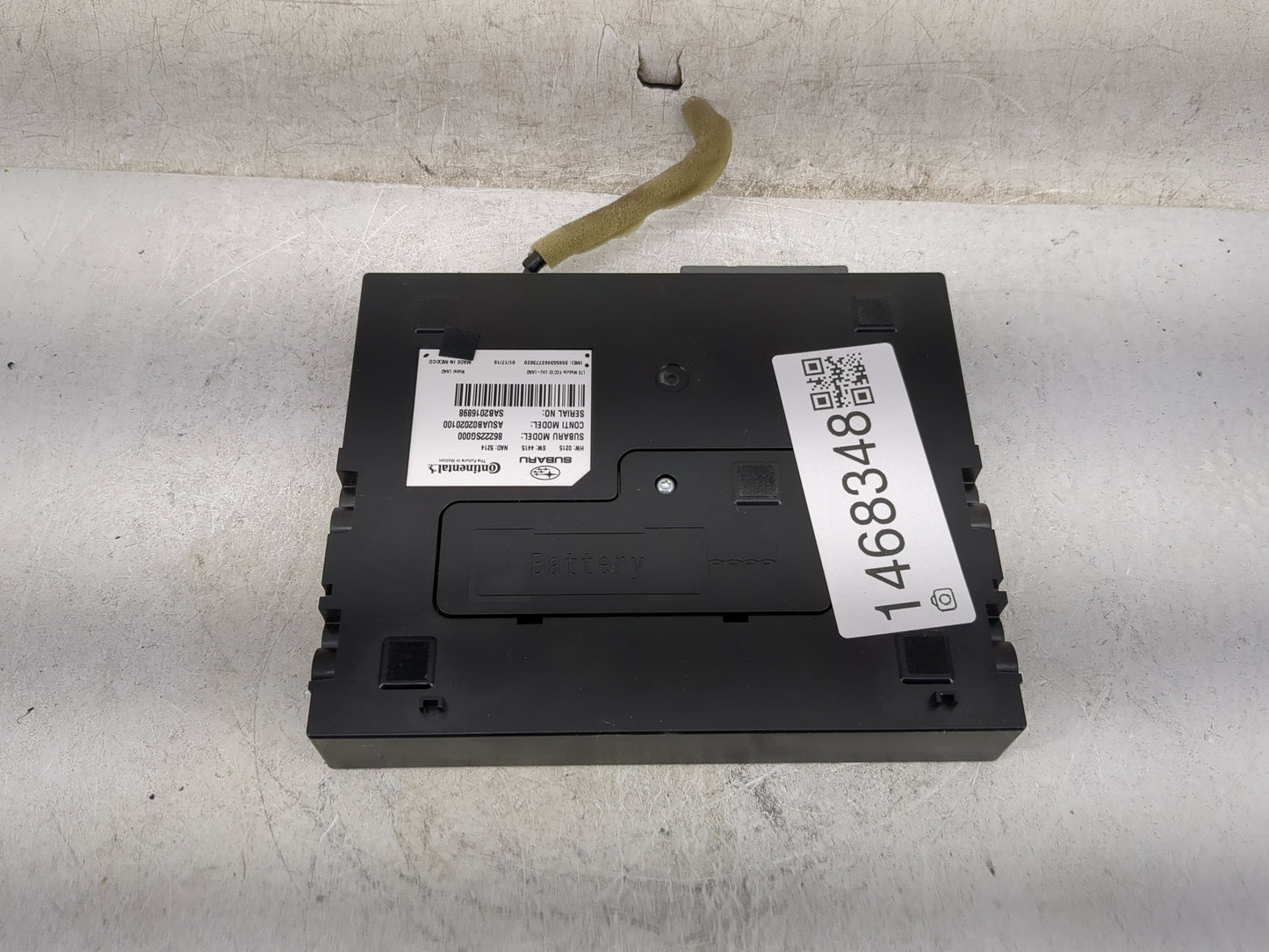 2016 Subaru Forester Telematics Control Module 86222sg000|asuab02020100 - Oemusedautoparts1.com