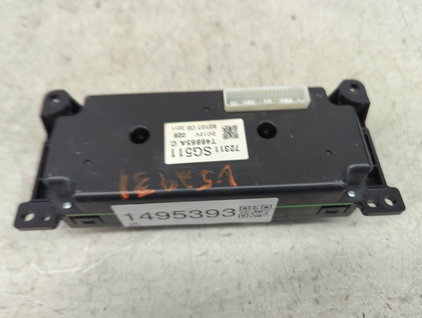 2016 Subaru Forester Climate Control Module Temperature AC/Heater Replacement P/N:72311SG511 T46865A Fits OEM Used Auto Part