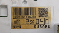 2016 Subaru Forester Instrument Cluster Speedometer Gauges P/N:85012SG040 Fits OEM Used Auto Parts - Oemusedautoparts1.com