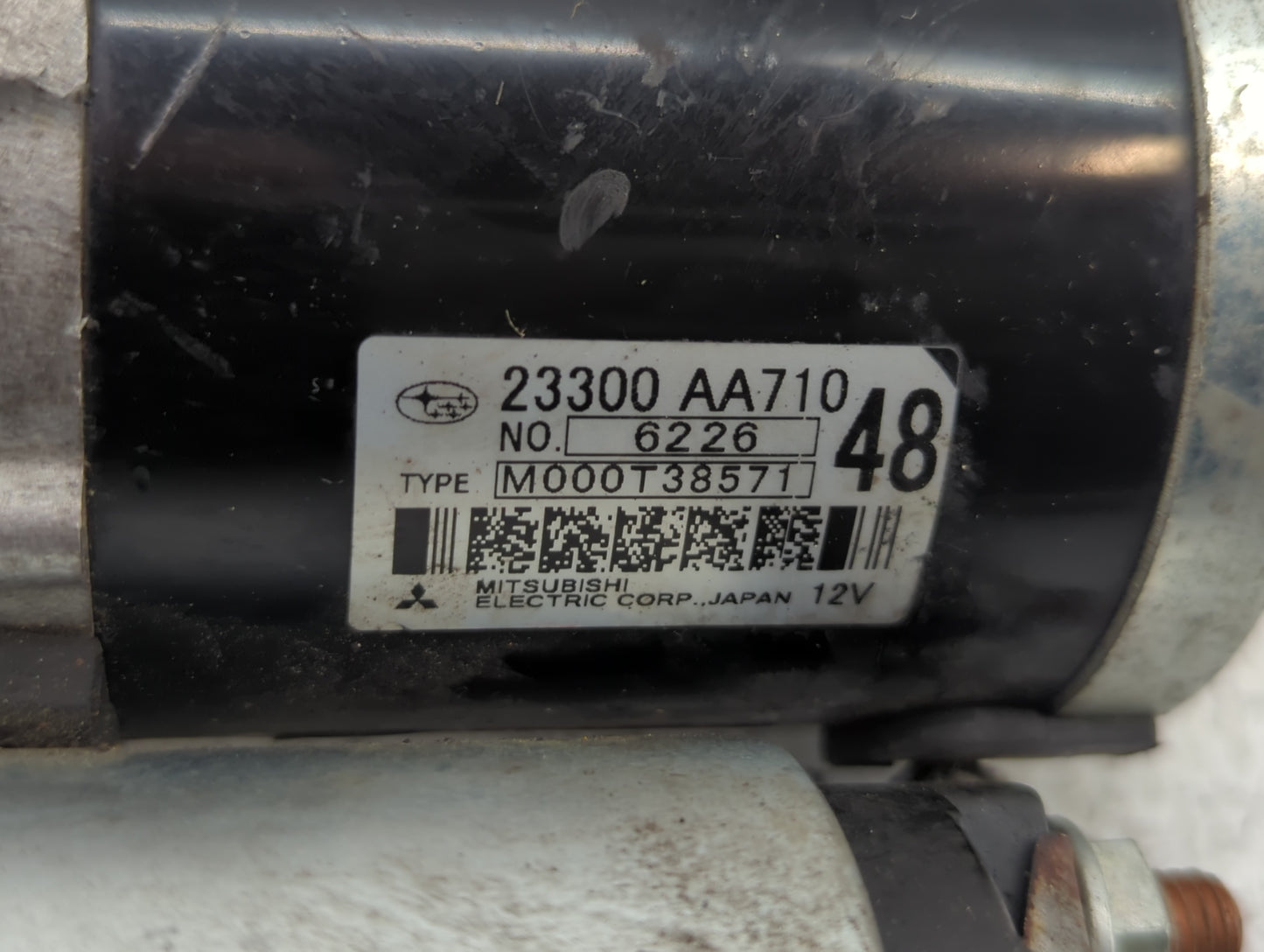 2014-2018 Subaru Forester Car Starter Motor Solenoid OEM P/N:M000T38571 23300 AA710 Fits OEM Used Auto Parts - Oemusedautopa
