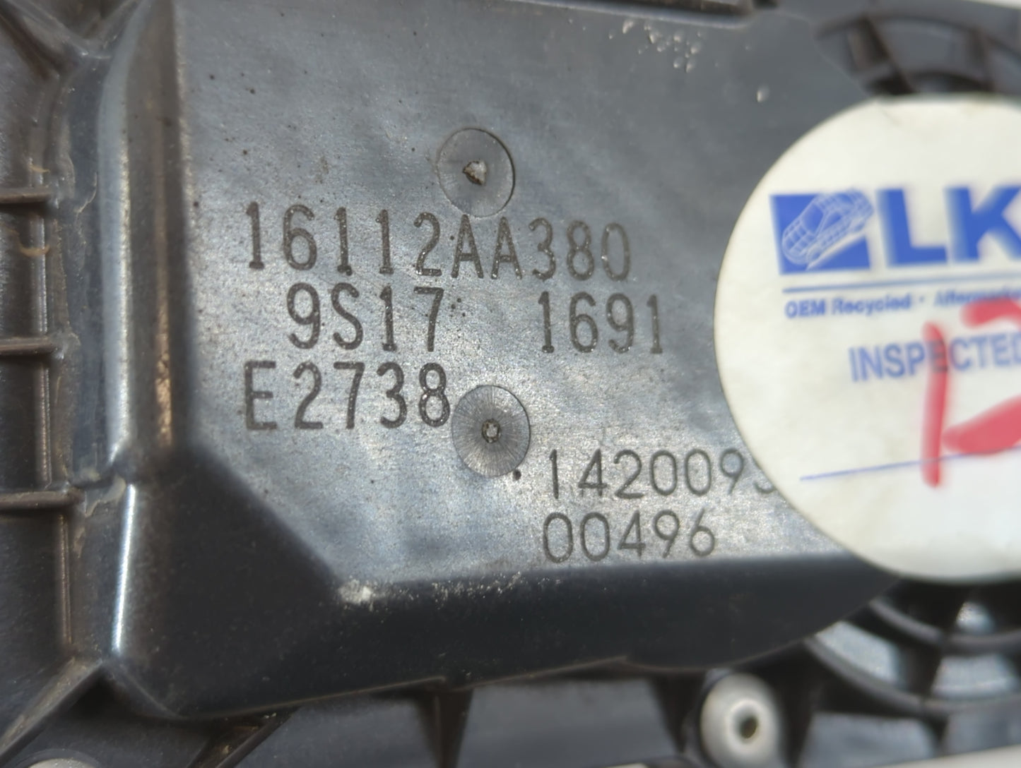 2011-2018 Subaru Forester Throttle Body P/N:16112AA380 Fits Fits 2011 2012 2013 2014 2015 2016 2017 2018 OEM Used Auto Parts