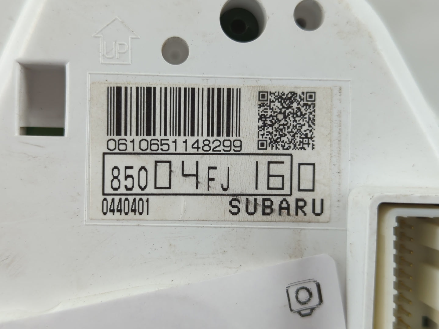2016 Subaru Impreza Instrument Cluster Speedometer Gauges P/N:85004FJ160 Fits OEM Used Auto Parts - Oemusedautoparts1.com