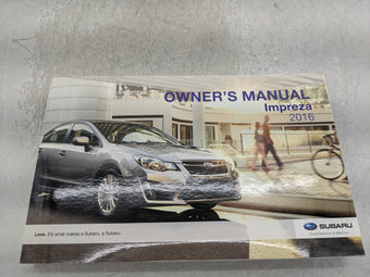 compare product 2016 Subaru Impreza Owners Manual Book Guide OEM Used Auto Parts