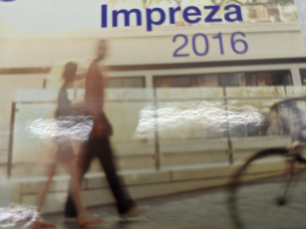 2016 Subaru Impreza Owners Manual Book Guide OEM Used Auto Parts - Oemusedautoparts1.com