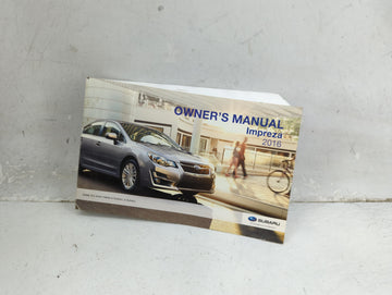 2016 Subaru Impreza Owners Manual Book Guide P/N:A1250BE-B MSA5M1601A OEM Used Auto Parts - Oemusedautoparts1.com