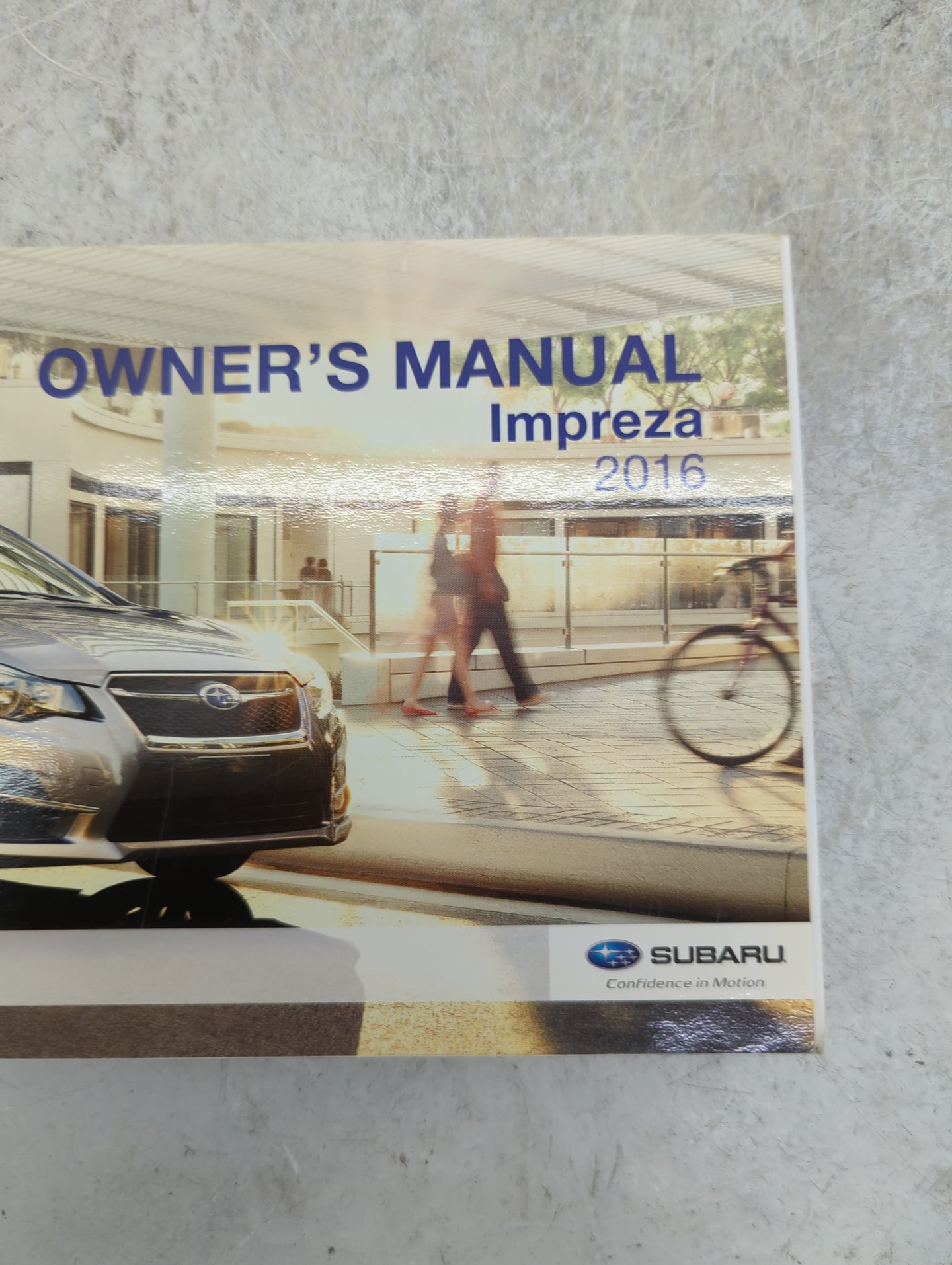 2016 Subaru Impreza Owners Manual Book Guide P/N:A1250BE-A MSA5M1601A OEM Used Auto Parts - Oemusedautoparts1.com