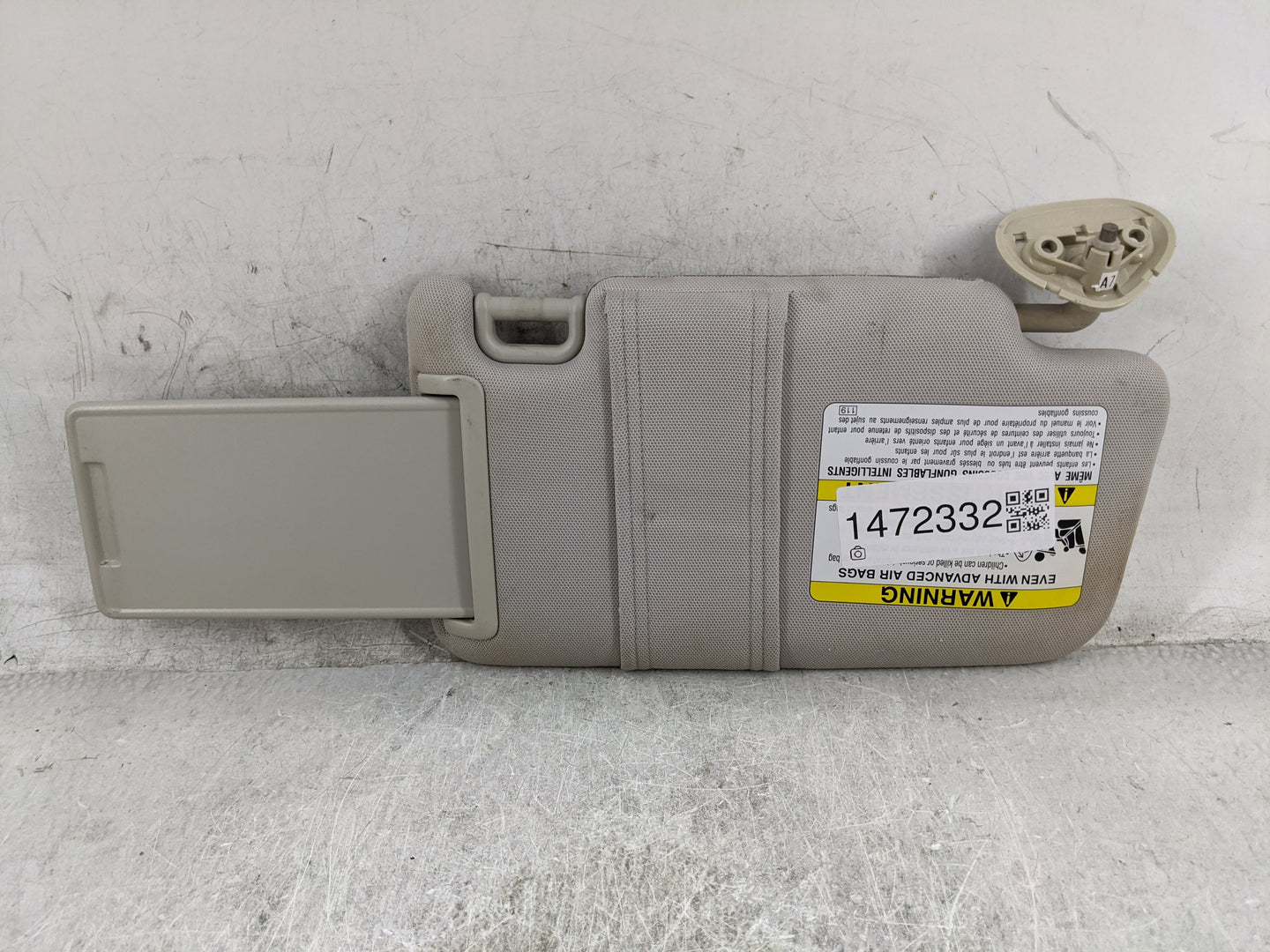2015-2016 Subaru Impreza Sun Visor Shade Replacement Driver Left Mirror Fits Fits 2015 2016 OEM Used Auto Parts - Oemusedaut