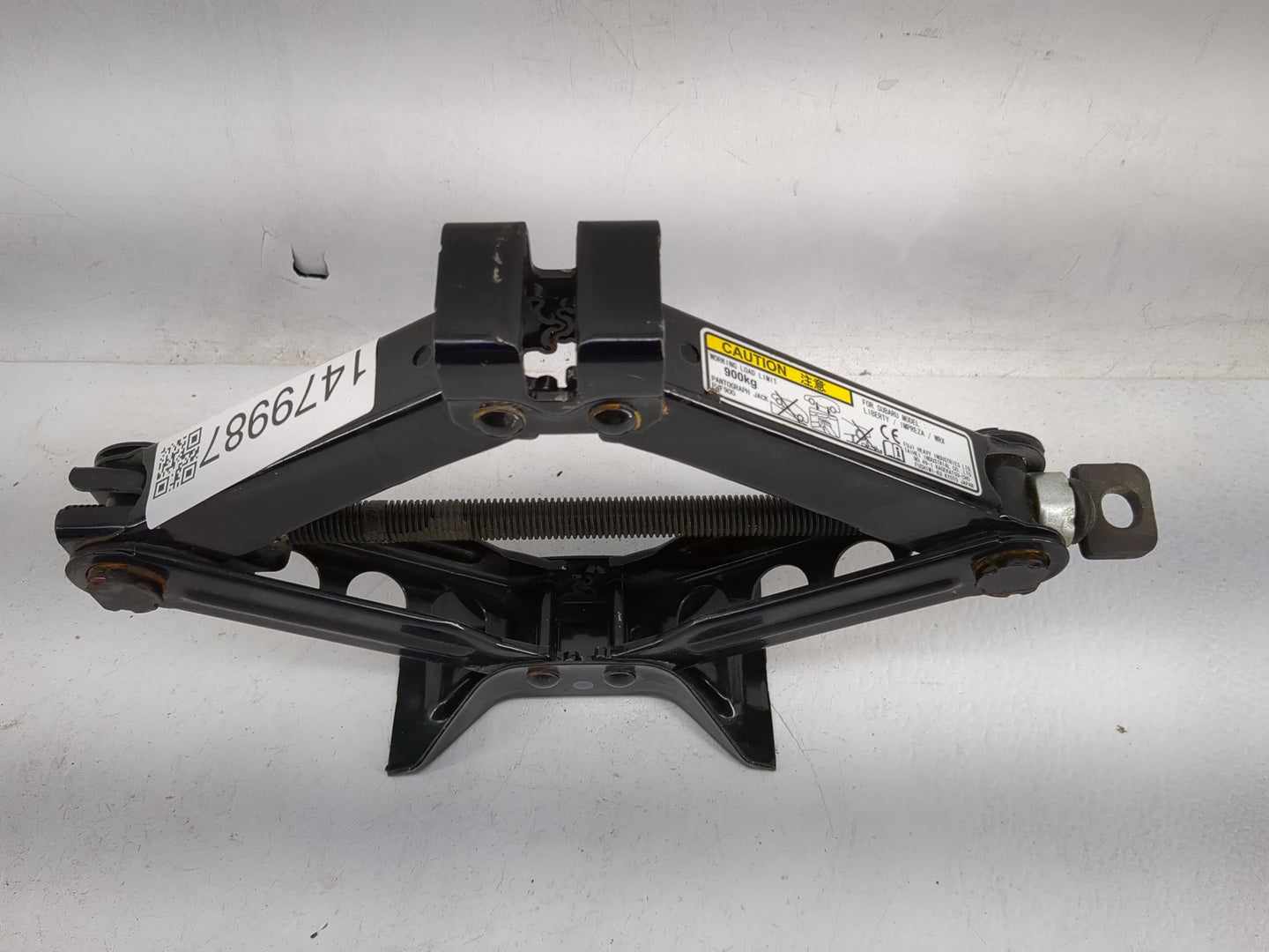 2016 Subaru Impreza Spare Scissor Car Jack Black - Oemusedautoparts1.com