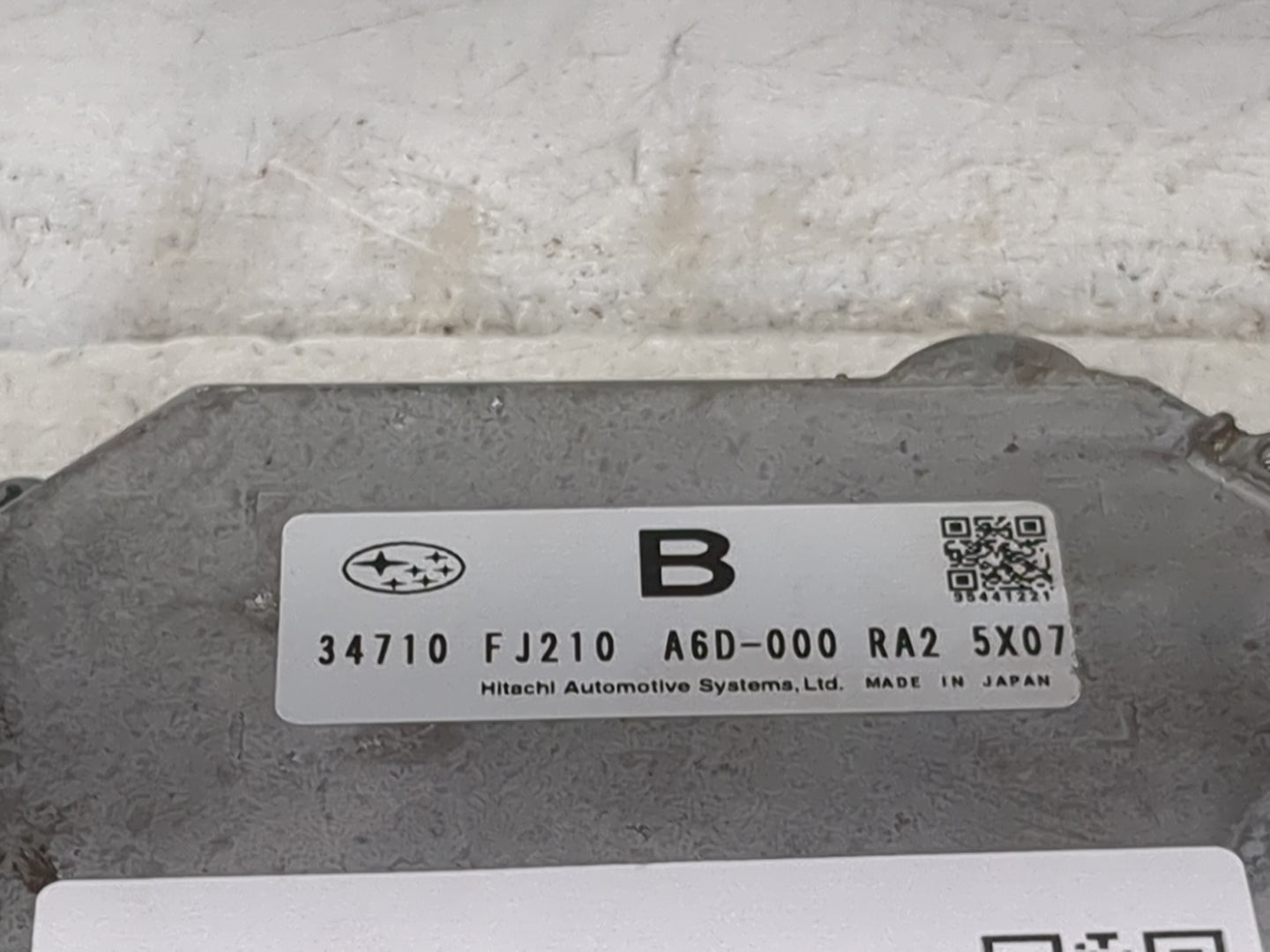 2015-2016 Subaru Impreza PCM Engine Control Computer ECU ECM PCU OEM P/N:34710 FJ210 A6D-000 Fits Fits 2015 2016 OEM Used Au