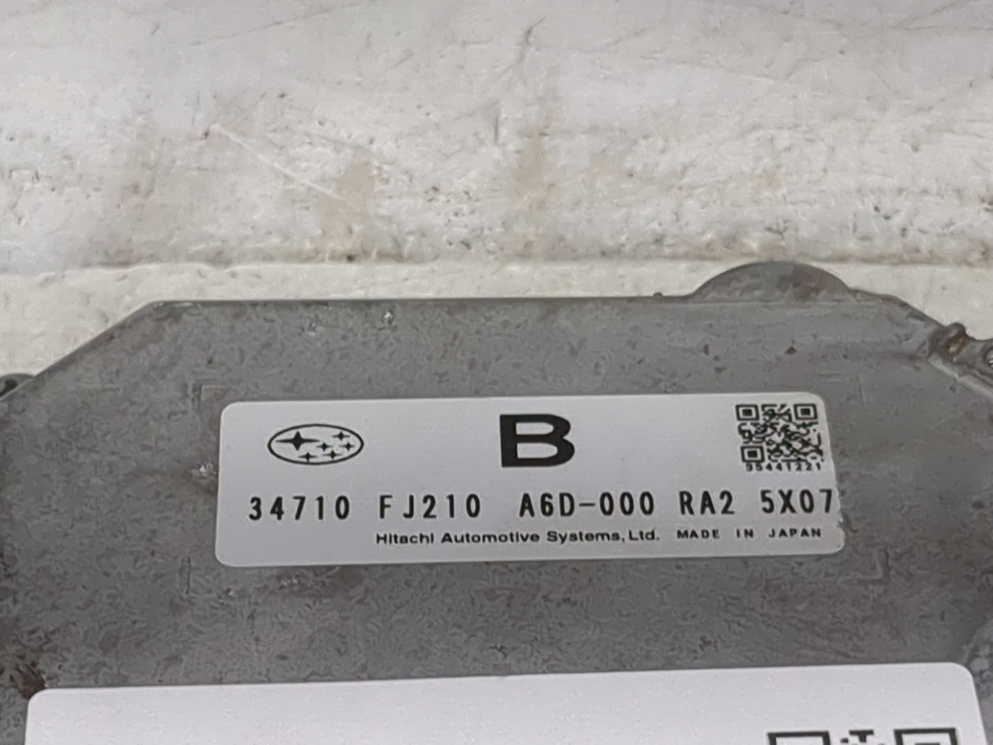 2015-2016 Subaru Impreza PCM Engine Control Computer ECU ECM PCU OEM P/N:34710 FJ210 A6D-000 Fits Fits 2015 2016 OEM Used Au