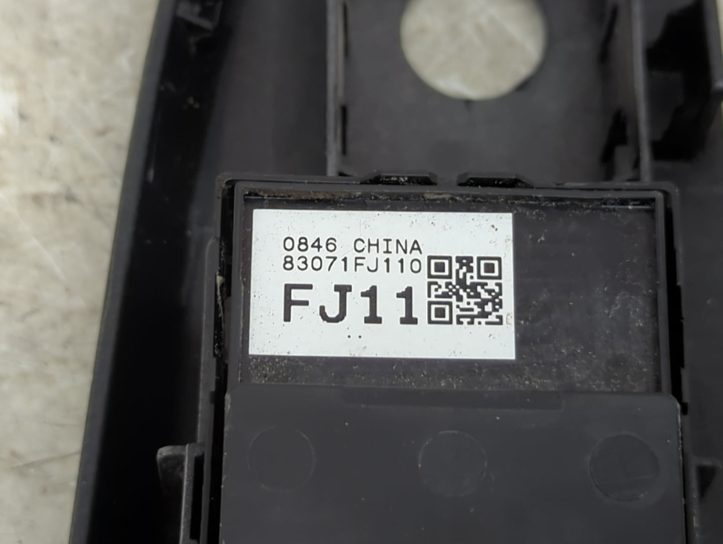 2015-2016 Subaru Impreza Master Power Window Switch Replacement Driver Side Left P/N:83071FJ110 Fits Fits 2015 2016 OEM Used