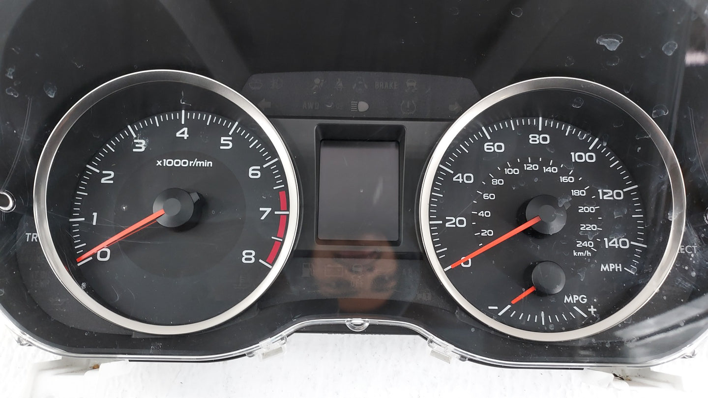 2016 Subaru Impreza Instrument Cluster Speedometer Gauges P/N:85004FJ160 8500IFJ580 Fits OEM Used Auto Parts - Oemusedautopa