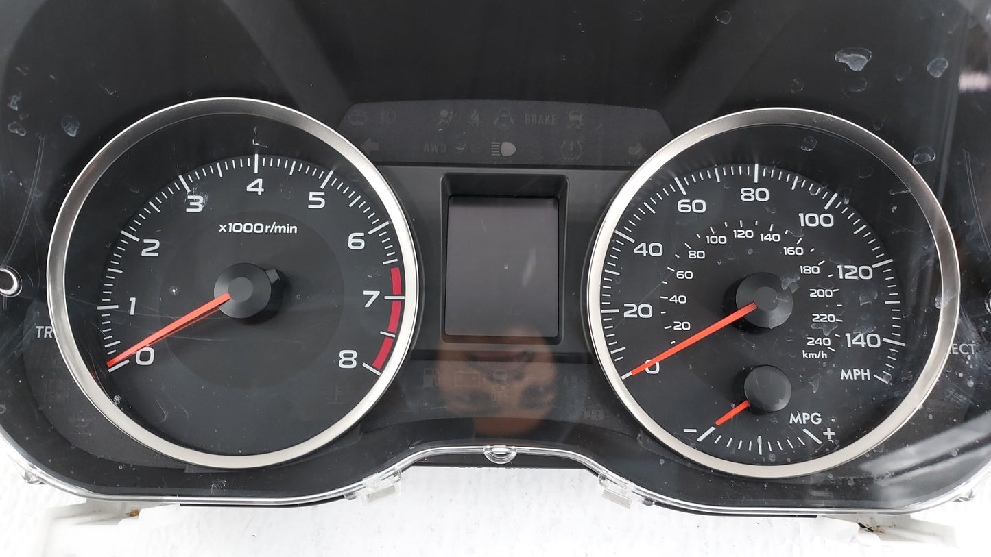 2016 Subaru Impreza Instrument Cluster Speedometer Gauges P/N:85004FJ160 8500IFJ580 Fits OEM Used Auto Parts - Oemusedautopa
