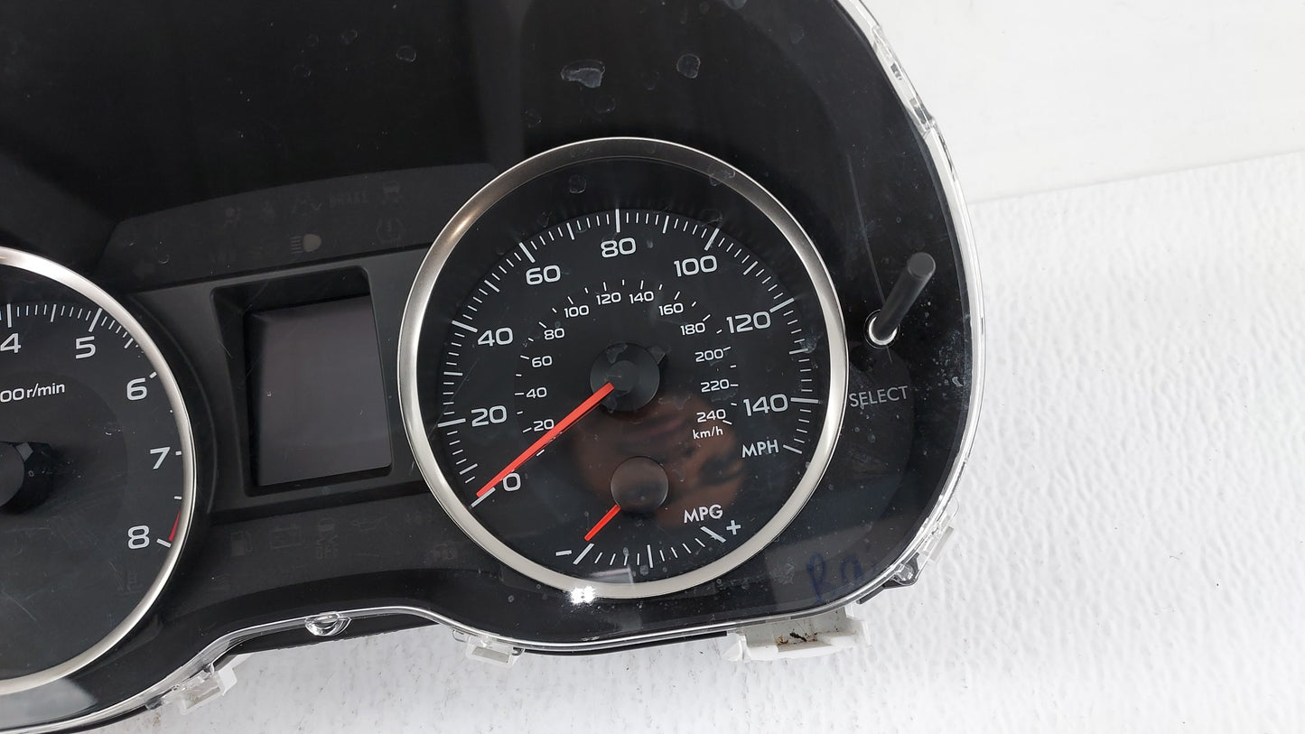 2016 Subaru Impreza Instrument Cluster Speedometer Gauges P/N:85004FJ160 8500IFJ580 Fits OEM Used Auto Parts - Oemusedautopa