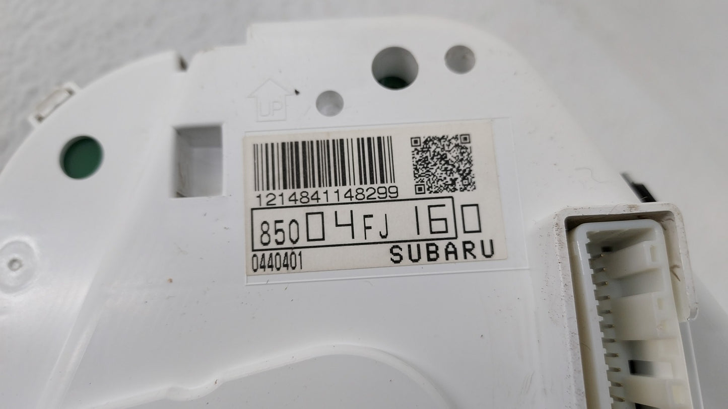 2016 Subaru Impreza Instrument Cluster Speedometer Gauges P/N:85004FJ160 8500IFJ580 Fits OEM Used Auto Parts - Oemusedautopa