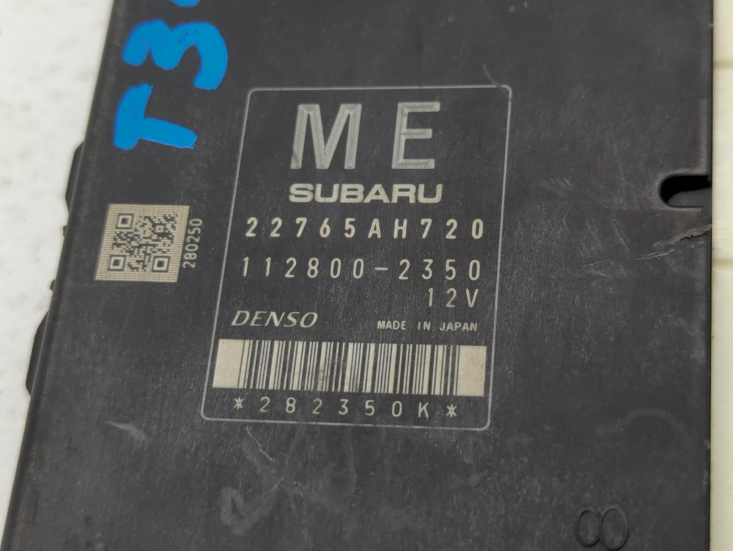 2016 Subaru Impreza PCM Engine Control Computer ECU ECM PCU OEM P/N:22765AH720 Fits OEM Used Auto Parts - Oemusedautoparts1.