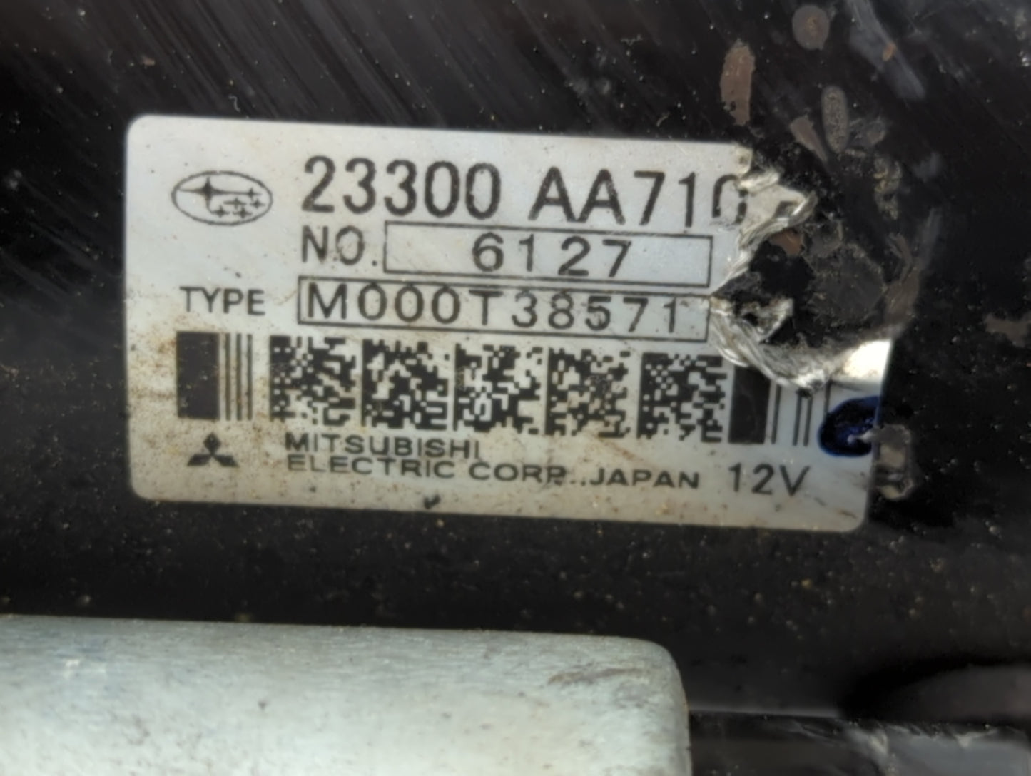 2012-2016 Subaru Impreza Car Starter Motor Solenoid OEM P/N:23300 AA710 Fits OEM Used Auto Parts - Oemusedautoparts1.com