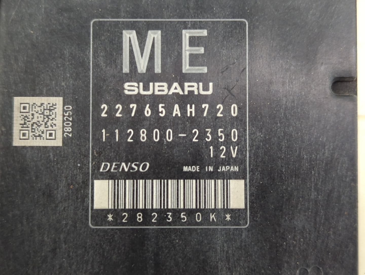 2016 Subaru Impreza PCM Engine Control Computer ECU ECM PCU OEM P/N:112800-2350 22765AH720 Fits OEM Used Auto Parts - Oemuse