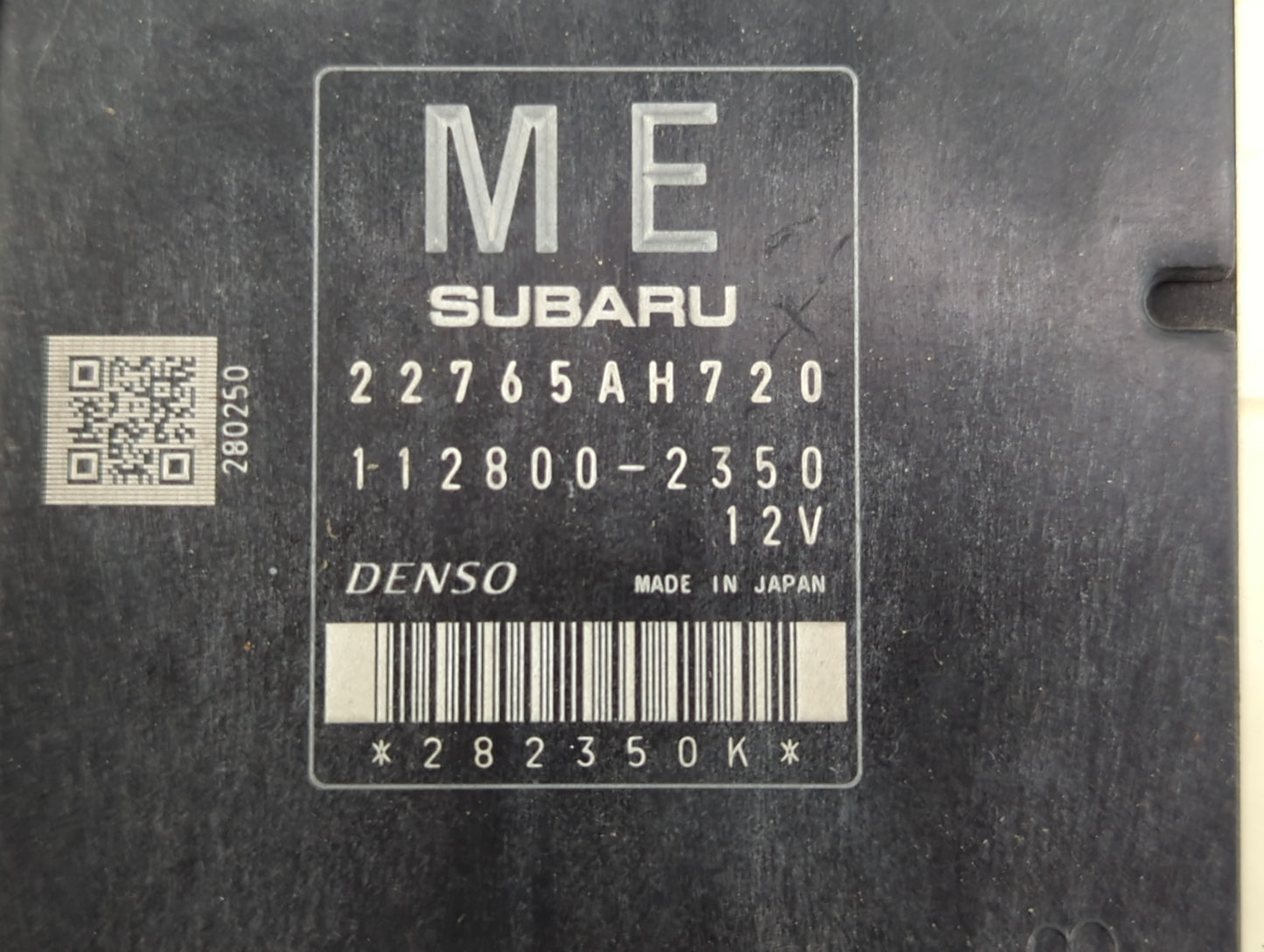 2016 Subaru Impreza PCM Engine Control Computer ECU ECM PCU OEM P/N:112800-2350 22765AH720 Fits OEM Used Auto Parts - Oemuse