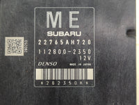 2016 Subaru Impreza PCM Engine Control Computer ECU ECM PCU OEM P/N:112800-2350 22765AH720 Fits OEM Used Auto Parts - Oemuse