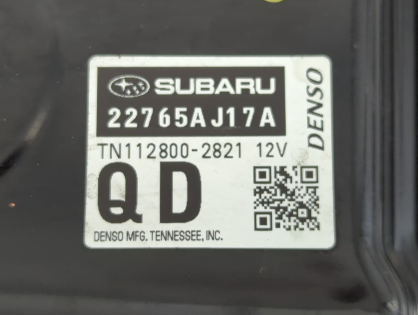 2016 Subaru Legacy PCM Engine Control Computer ECU ECM PCU OEM P/N:22765AJ17A Fits OEM Used Auto Parts - Oemusedautoparts1.c