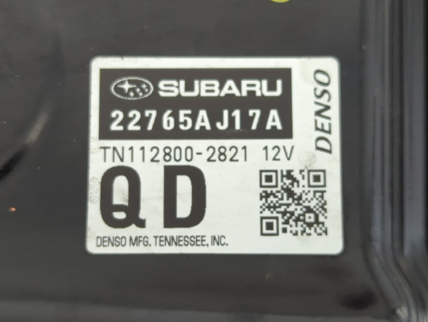 2016 Subaru Legacy PCM Engine Control Computer ECU ECM PCU OEM P/N:22765AJ17A Fits OEM Used Auto Parts - Oemusedautoparts1.c