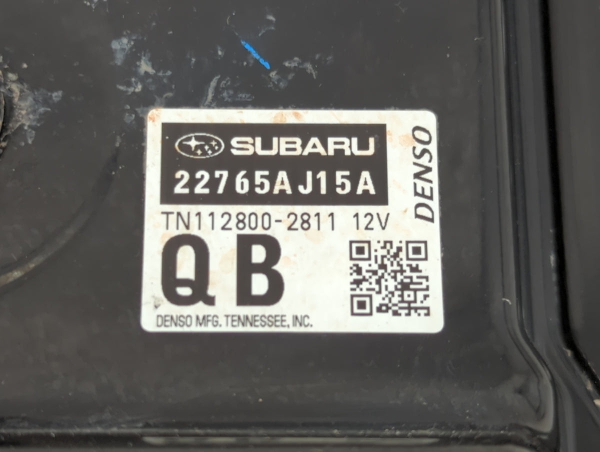 2016 Subaru Legacy PCM Engine Control Computer ECU ECM PCU OEM P/N:22765AJ15A OEM Used Auto Parts - Oemusedautoparts1.com