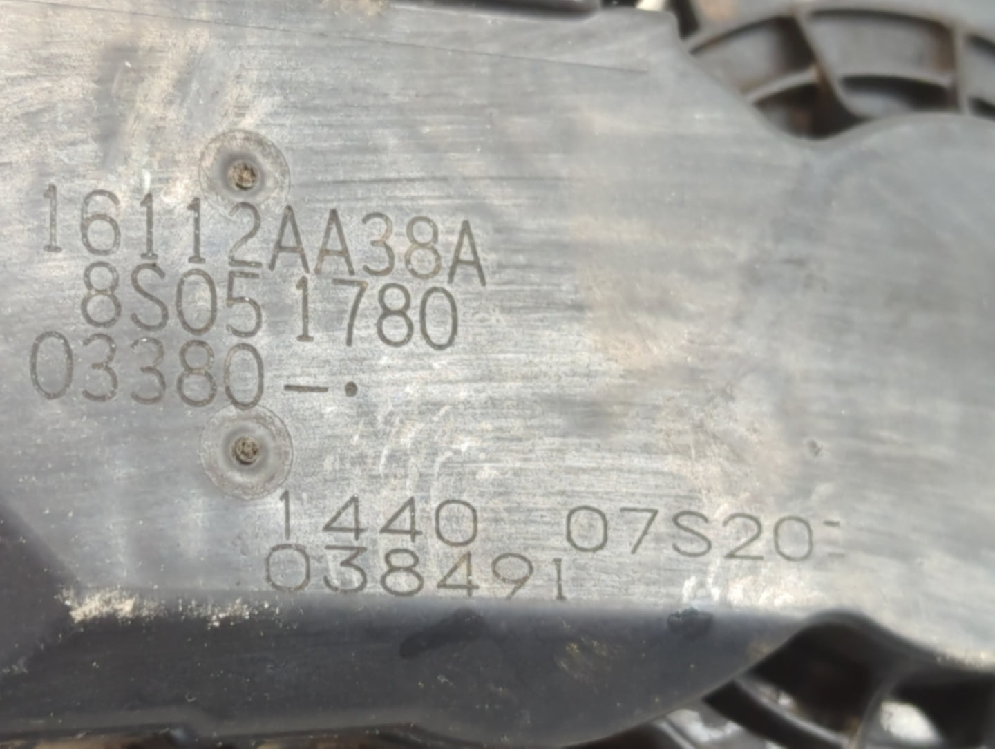 2013-2019 Subaru Legacy Throttle Body P/N:16112AA38A Fits Fits 2013 2014 2015 2016 2017 2018 2019 OEM Used Auto Parts - Oemu