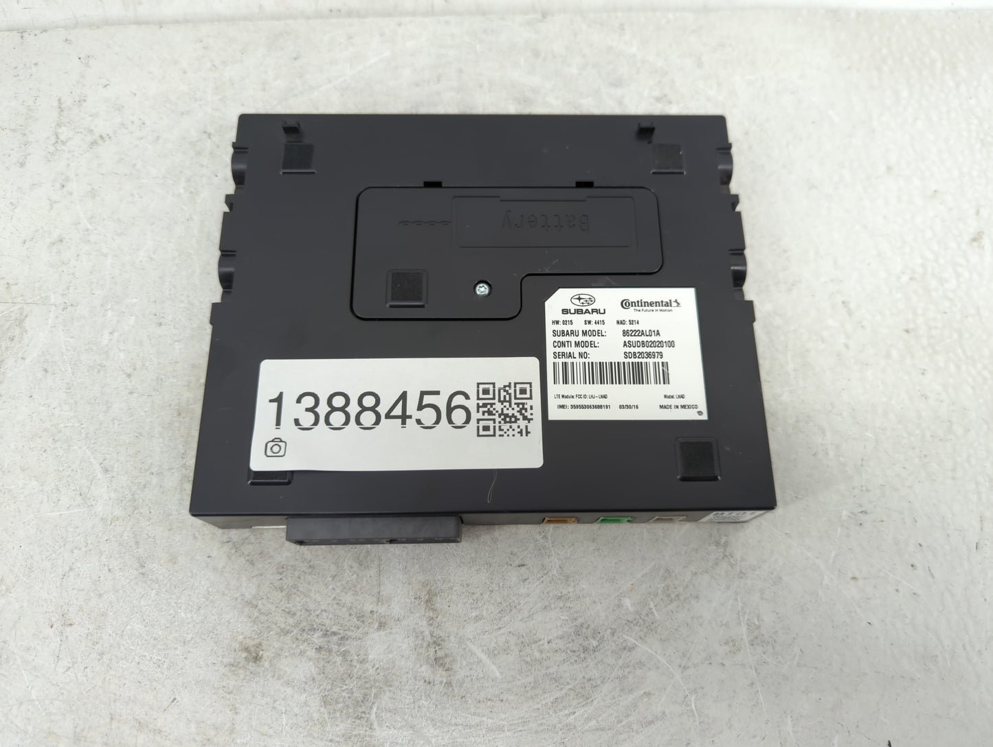 2015-2017 Subaru Legacy Radio AM FM Cd Player Receiver Replacement P/N:86222AL01A Fits Fits 2015 2016 2017 OEM Used Auto Par
