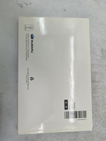 2016 Subaru Legacy Owners Manual Book Guide P/N:B2523BE-A MSA5M1611A, MSA5B1611A OEM Used Auto Parts