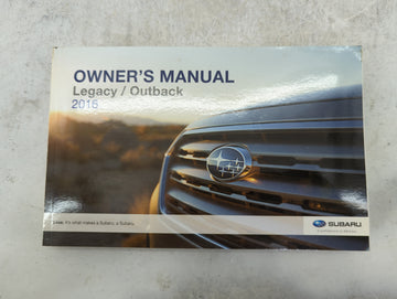 2016 Subaru Legacy Owners Manual Book Guide P/N:A2520BE-A MSA5M1603A, MSA5B1604A OEM Used Auto Parts - Oemusedautoparts1.com