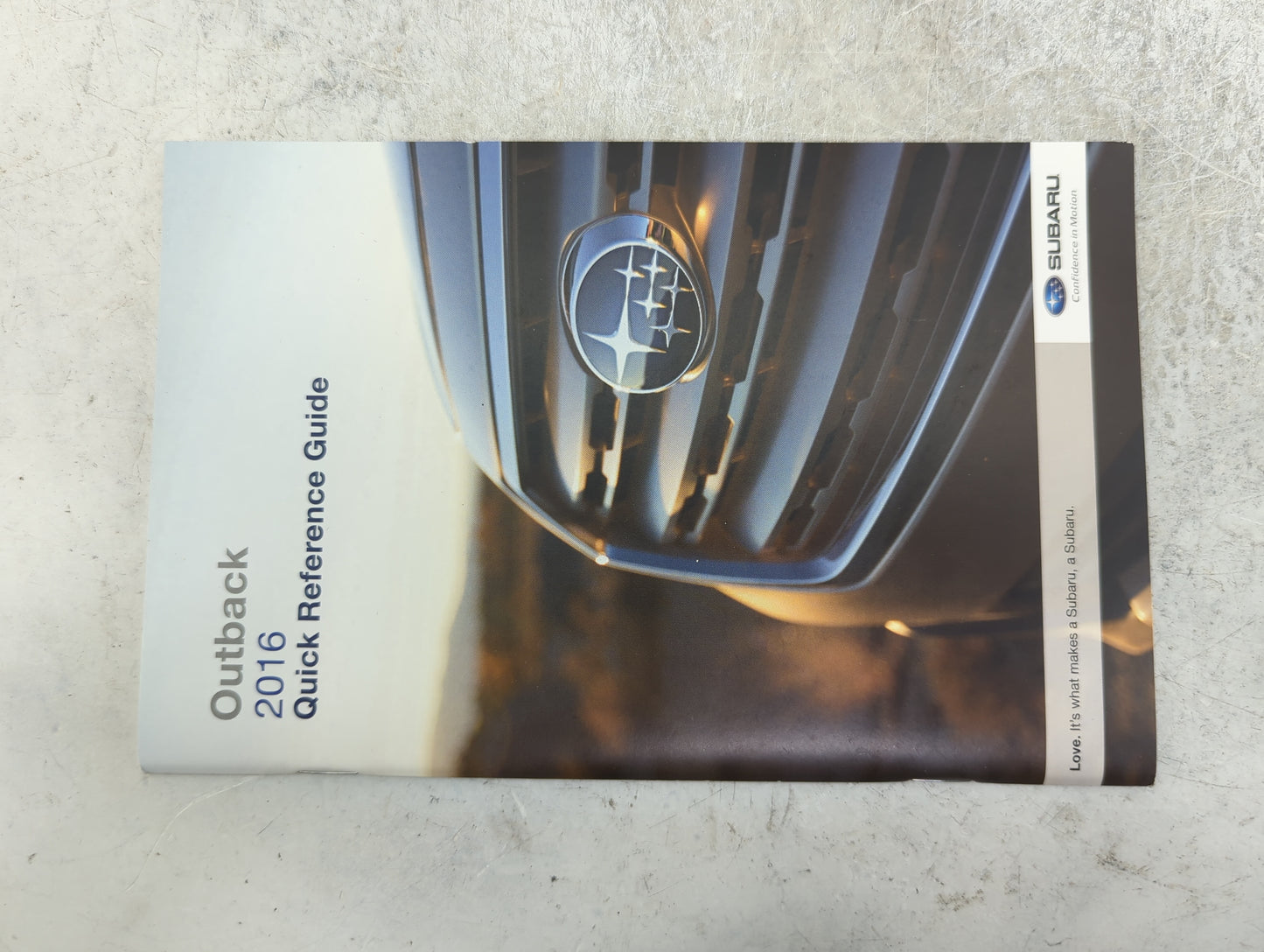 2016 Subaru Legacy Owners Manual Book Guide P/N:A2520BE-A MSA5M1603A, MSA5B1604A OEM Used Auto Parts - Oemusedautoparts1.com