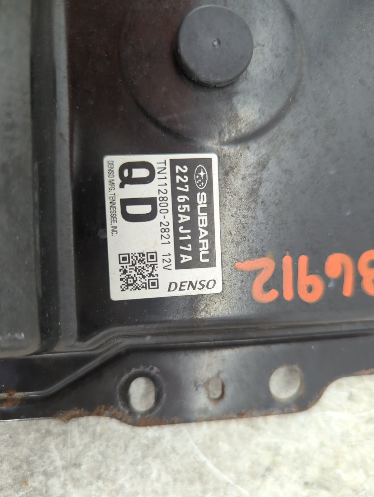 2016 Subaru Legacy PCM Engine Control Computer ECU ECM PCU OEM P/N:22765AJ17A TN112800-2821 Fits OEM Used Auto Parts - Oemus