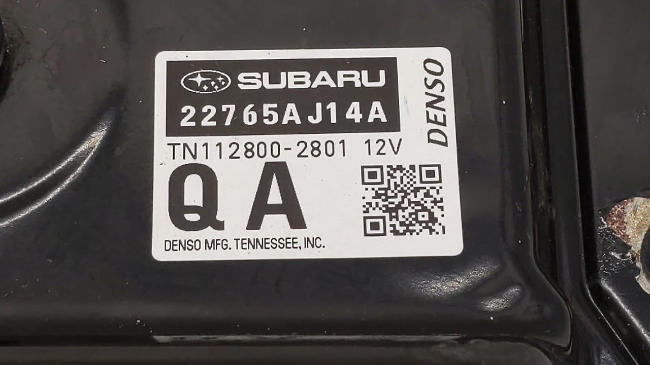 2016 Subaru Legacy PCM Engine Control Computer ECU ECM PCU OEM P/N:22765AJ14A Fits OEM Used Auto Parts - Oemusedautoparts1.c