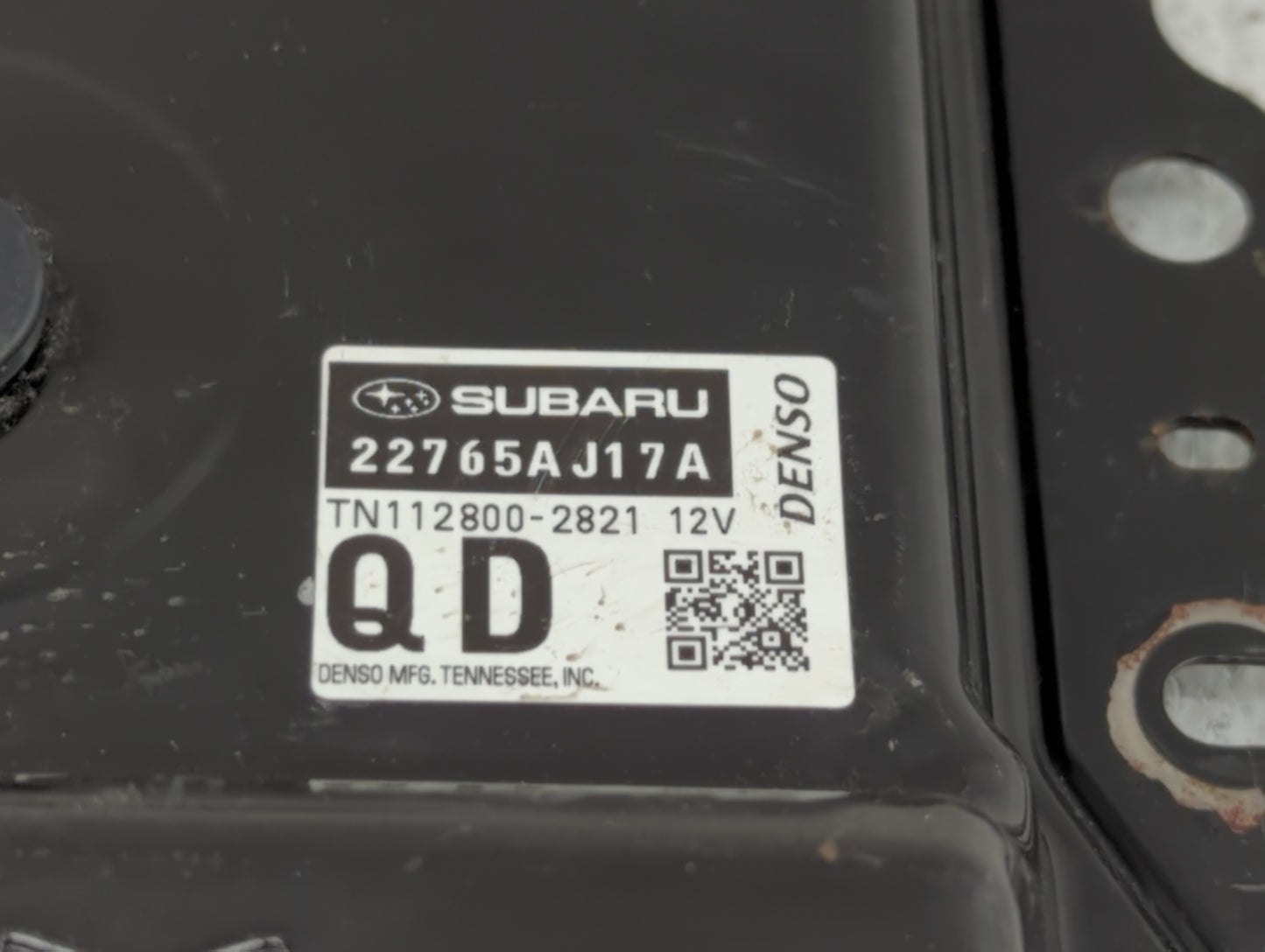 2016 Subaru Legacy PCM Engine Control Computer ECU ECM PCU OEM P/N:22765AJ17A TN11280-2821 Fits OEM Used Auto Parts - Oemuse