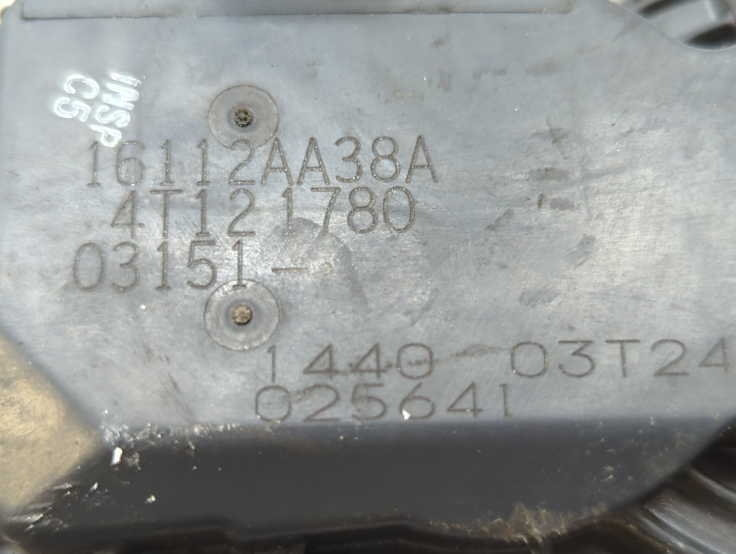 2013-2019 Subaru Legacy Throttle Body P/N:16112AA38A Fits Fits 2013 2014 2015 2016 2017 2018 2019 OEM Used Auto Parts - Oemu